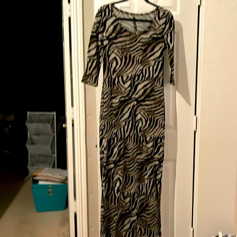 Long light sweatshirt type  dress-  XS